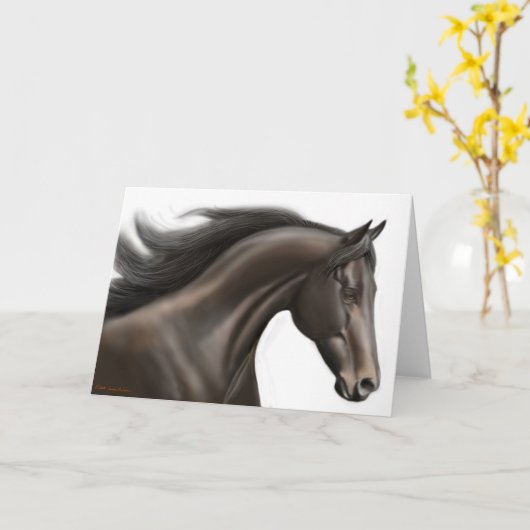 volbloed renpaard-Kaart Kaart (Gele Bloem)