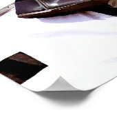 Volbloed renpaard Waterverf Poster Print (Hoek)