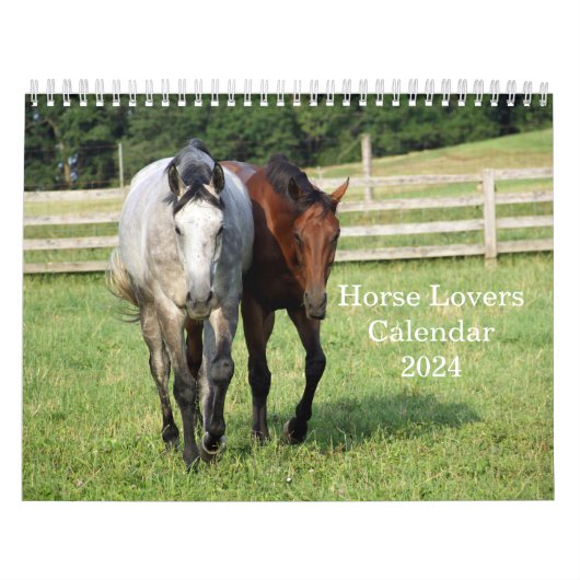 Volbloedpaarden liefhebbers 12 maanden kalender (Hoes)
