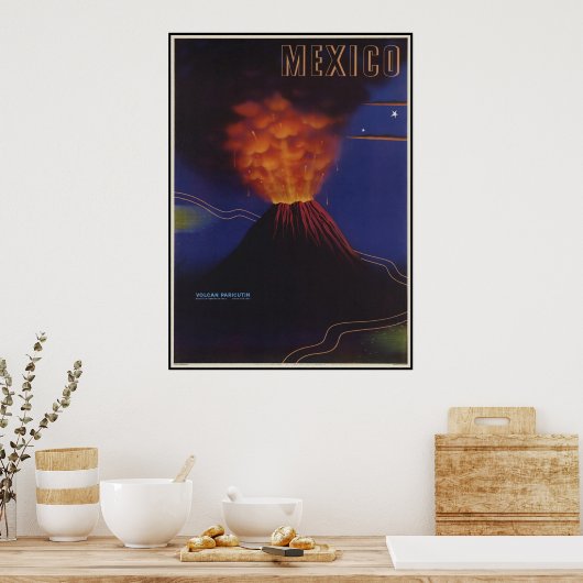 Volcan Paricutin Mexico Poster (Keuken)