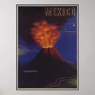 Volcan Paricutin Mexico Poster