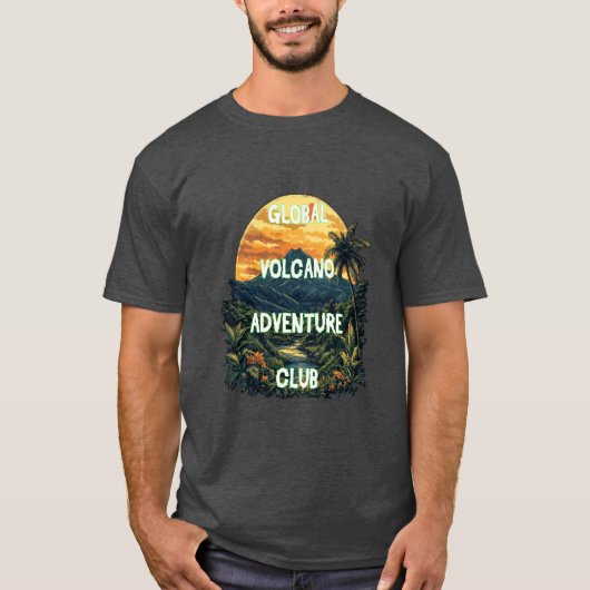 Volcanic Adventures: Natuur-geïnspireerde outdoor  T-shirt (Voorkant)