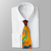 Volcanic Color Flow Texture Stropdas (Gebonden)