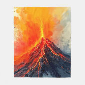 Volcanic Eruption: Raw Power Fleece Deken (Voorkant)