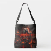 Volcanic Pulse DJ Crossbody Tas (Achterkant)