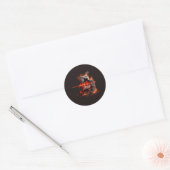 Volcanic Pulse DJ Ronde Sticker (Envelop)