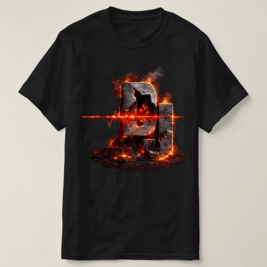 Volcanic Pulse DJ T-shirt (Design voorkant)