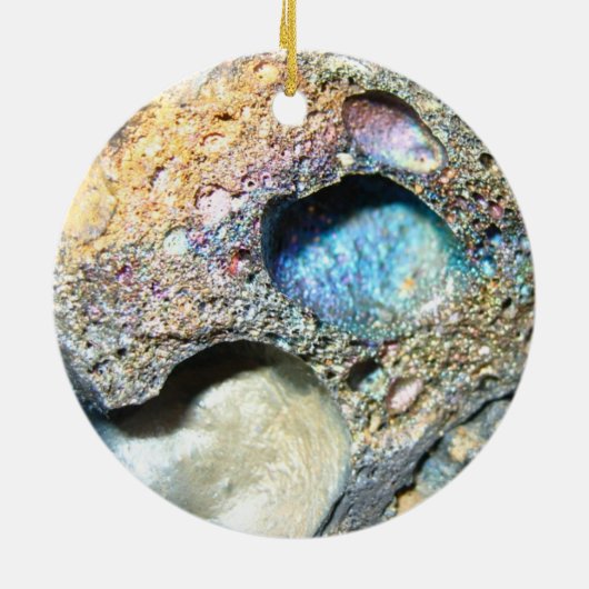 Volcanic Rock Keramisch Ornament (Achterkant)