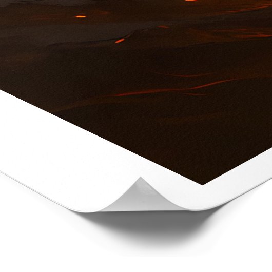 Volcanic White Tiger Premium Wall Art – Fine Art C Poster (Hoek)