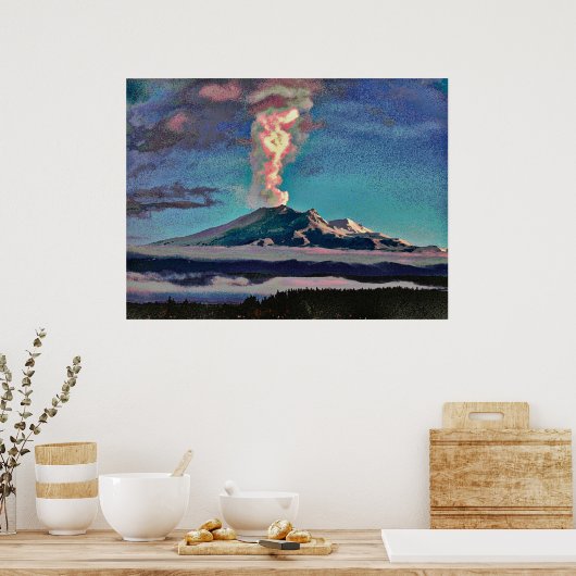Volcano 11 cmyk poster (Keuken)
