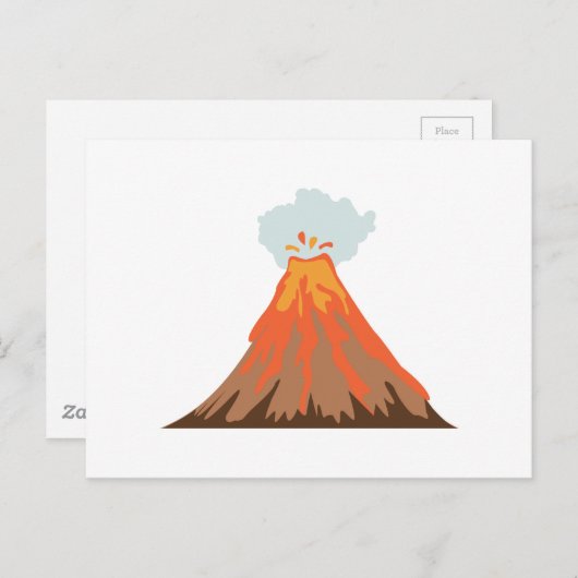 Volcano Briefkaart (Voorkant / Achterkant)