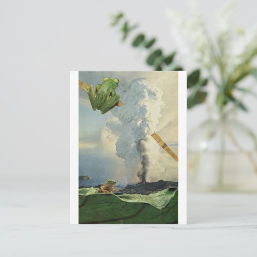 Volcano Chillin - Briefkaart (Staand voorkant)