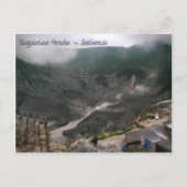 Volcano Crater Indonesië Briefkaart (Voorkant)