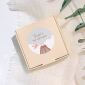 Volcano Dinosaur Boy Birthday Ronde Sticker
