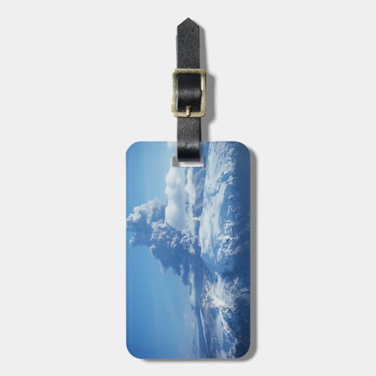 Volcano Eruption IJsland Bagagelabel (Voorkant verticaal)