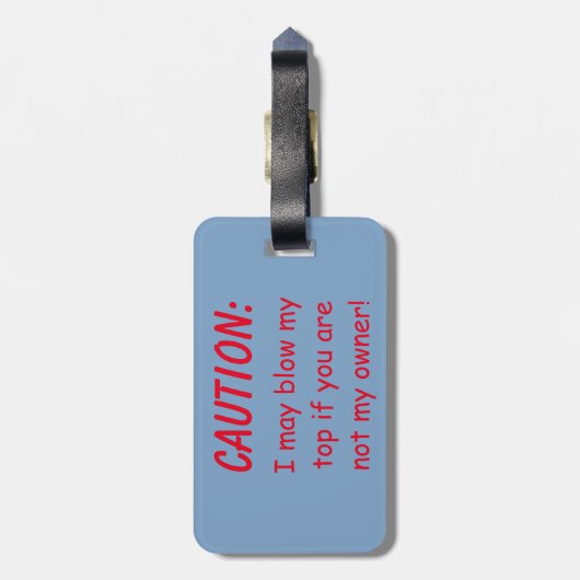 Volcano Eruption IJsland Bagagelabel (Achterkant verticaal)