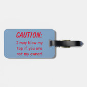 Volcano Eruption IJsland Bagagelabel (Achterkant horizontaal)