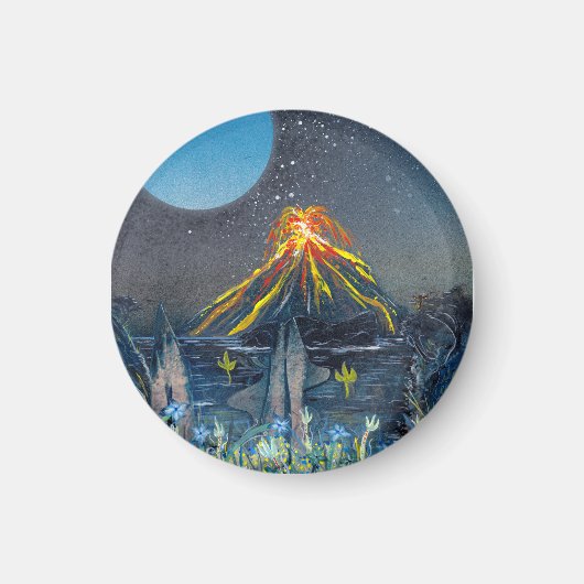 Volcano Eruption Magneet (Voorkant)