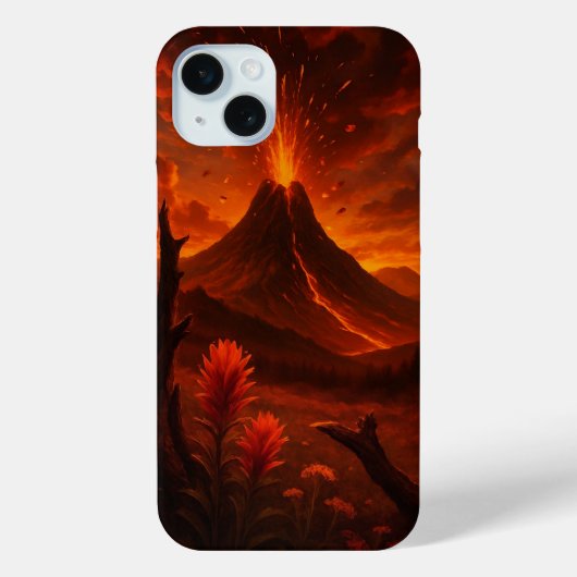 Volcano Eruption Telefoonhoes – Vetgedrukte Natuur Case-Mate iPhone Case (Achterkant)