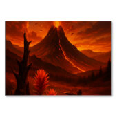 Volcano Fury – Bold Natuur Art Kaart (Achterkant)