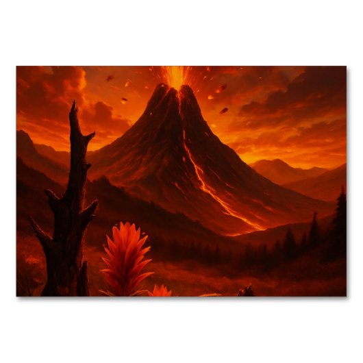 Volcano Fury – Bold Natuur Art Kaart (Voorkant)