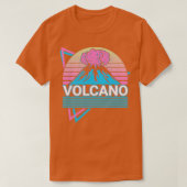Volcano Geology Magma Lava Retro Gift T-shirt (Design voorkant)