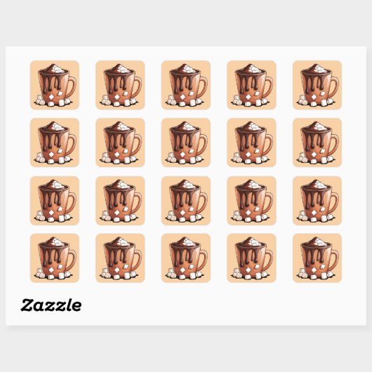 Volcano Heet Chocolade Droom Mok sticker (Vel)
