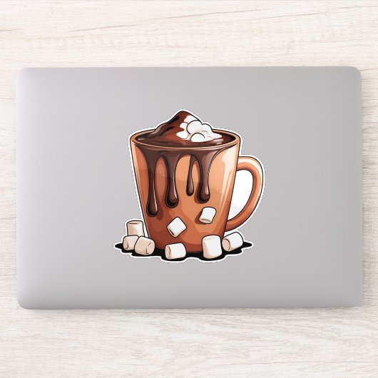 Volcano Hot Chocolate Dream Mug sticker (Computer)