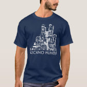 Volcano Hunter Map T-Shirt (Voorkant)
