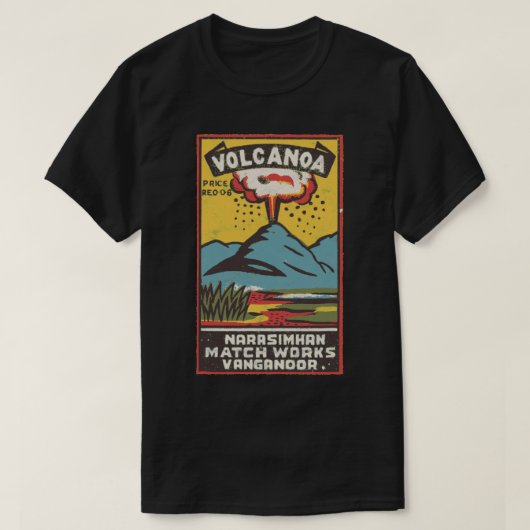 Volcano  Indiase Matchbox Art T-shirt (Design voorkant)