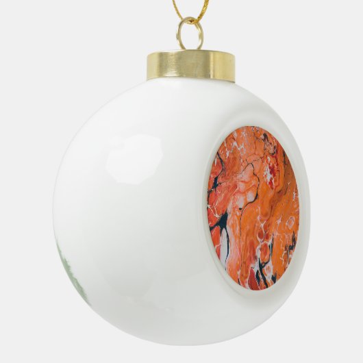 Volcano Keramische Bal Ornament (Links)