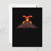 Volcano Lava Girls Boys Volcano Briefkaart (Voorkant / Achterkant)