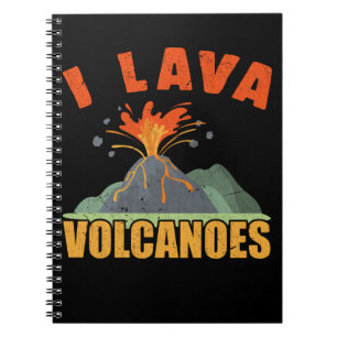 Volcano Lava Lover Funny Geology Notitieboek