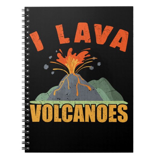 Volcano Lava Lover Funny Geology Notitieboek (Voorkant)
