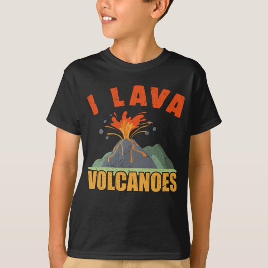 Volcano Lava Lover Funny Geology T-shirt (Voorkant)