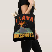Volcano Lava Lover Funny Geology Tote Bag (Dichtbij)