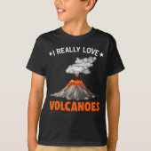 Volcano Love Lava Funny Geology T-shirt (Voorkant)