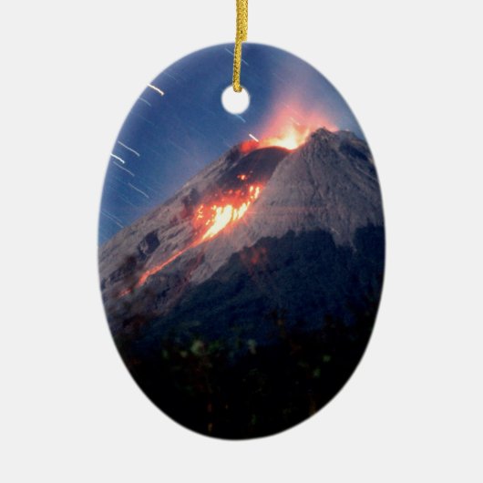 Volcano Natural Wonder Keramisch Ornament (Voorkant)