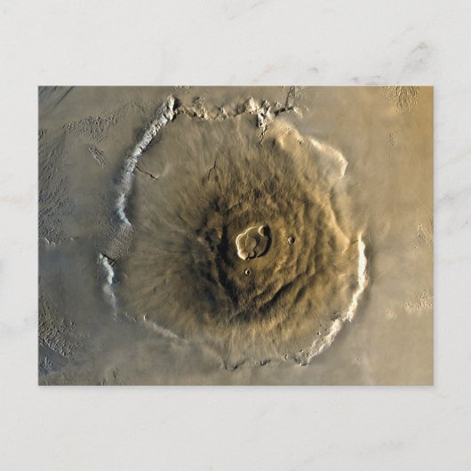 Volcano Olympus Mons op Mars Briefkaart (Voorkant)