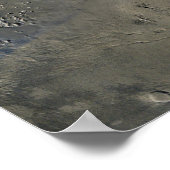 Volcano Olympus Mons op Mars Poster (Hoek)