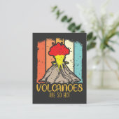 Volcano science Volcanoes Lawa Hot Explosie Briefkaart (Staand voorkant)