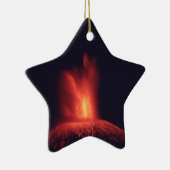 Volcano Star-kerstversiering Keramisch Ornament (Rechts)