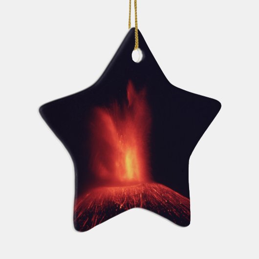 Volcano Star-kerstversiering Keramisch Ornament (Rechts)