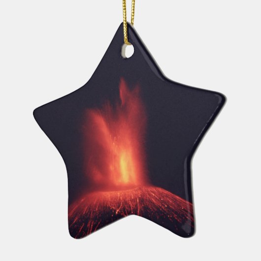Volcano Star-kerstversiering Keramisch Ornament (Links)