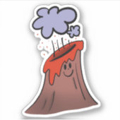 Volcano Sticker (Voorkant)