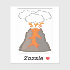 Volcano Sticker