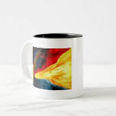 Volcano Tweekleurige Koffiemok (Voorkant links)