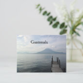 Volcano van het meer van Atitlan Guatemala Briefkaart (Staand voorkant)