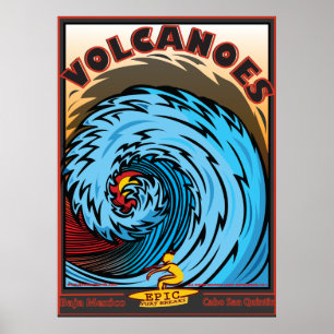 Volcanoes Baja Mexico Cabo San Quintin Poster