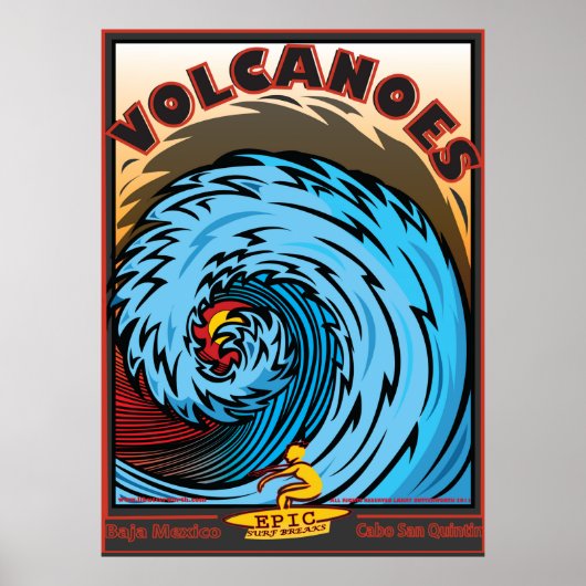 Volcanoes Baja Mexico Cabo San Quintin Poster (Voorkant)